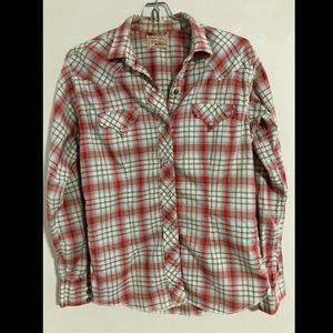 VINTAGE TEM-TEX western shirt with pearl buttons